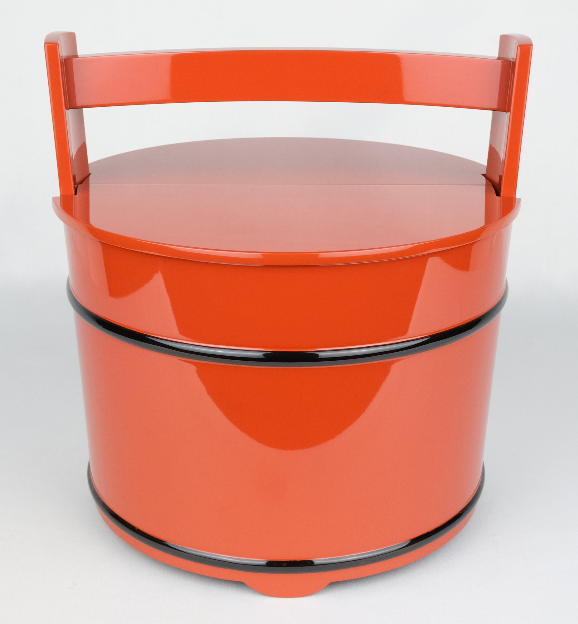 栗山園オンライン通販部 / 【出物】 輪島塗黒帯朱手桶 茶平一斎