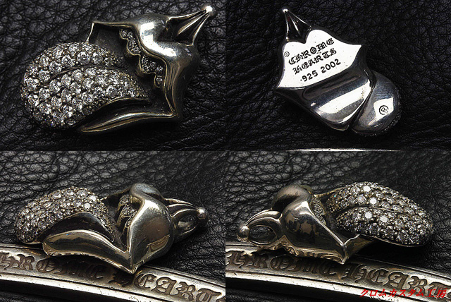 クロムハーツ L＆T（リップ＆タン）チャーム ダイヤパヴェカスタム