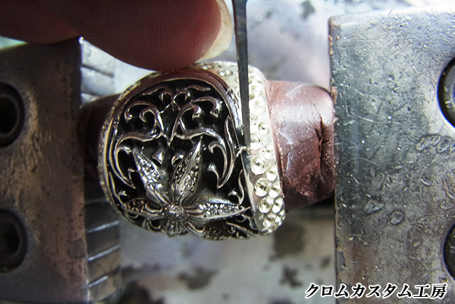 クロムハーツ クラシックオーバルスターリング ダイヤパヴェ ｜ クロム