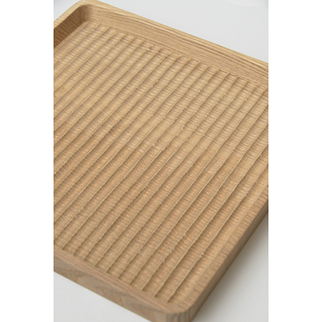 No.25-1 我谷盆 クリ / Tray, Wagata style, Chestnuts | しぶや黒田陶苑