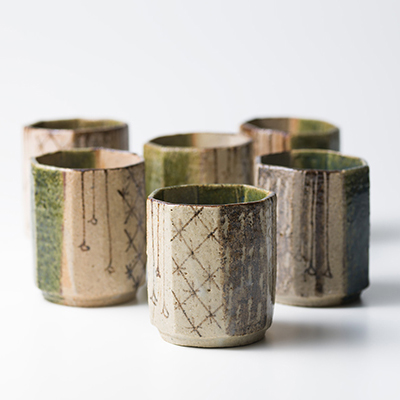 北大路魯山人 於里辺深向付 六 | しぶや黒田陶苑