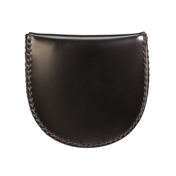 コードバン つや有り 馬蹄型コインケース （グリーン） | 黒川鞄工房の