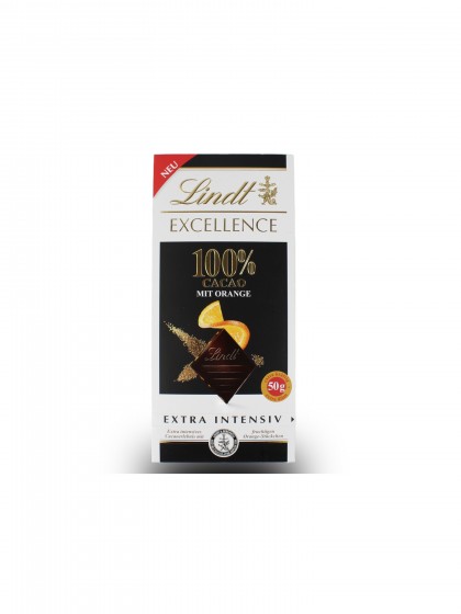 Lindt excel 100cacao orange 50g | Kurt German Market