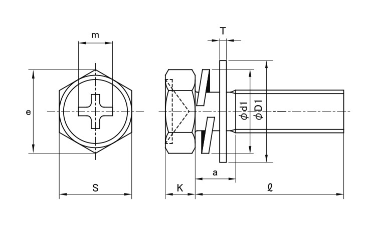 六角アプセット P=4｜ネジ・ボルト・ナットのネット販売専門 バラ単品