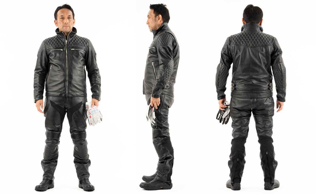 K-0726W 46works ARCANA LEATHER JACKET (classic motorcycle leather