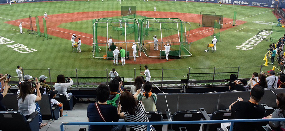 読売ジャイアンツバッティング練習見学ツアー |プロ野球見学ツアー