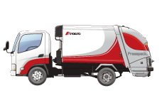 プレス式ごみ収集車「プレスパック®」 | 製品情報 | 極東開発工業株式会社