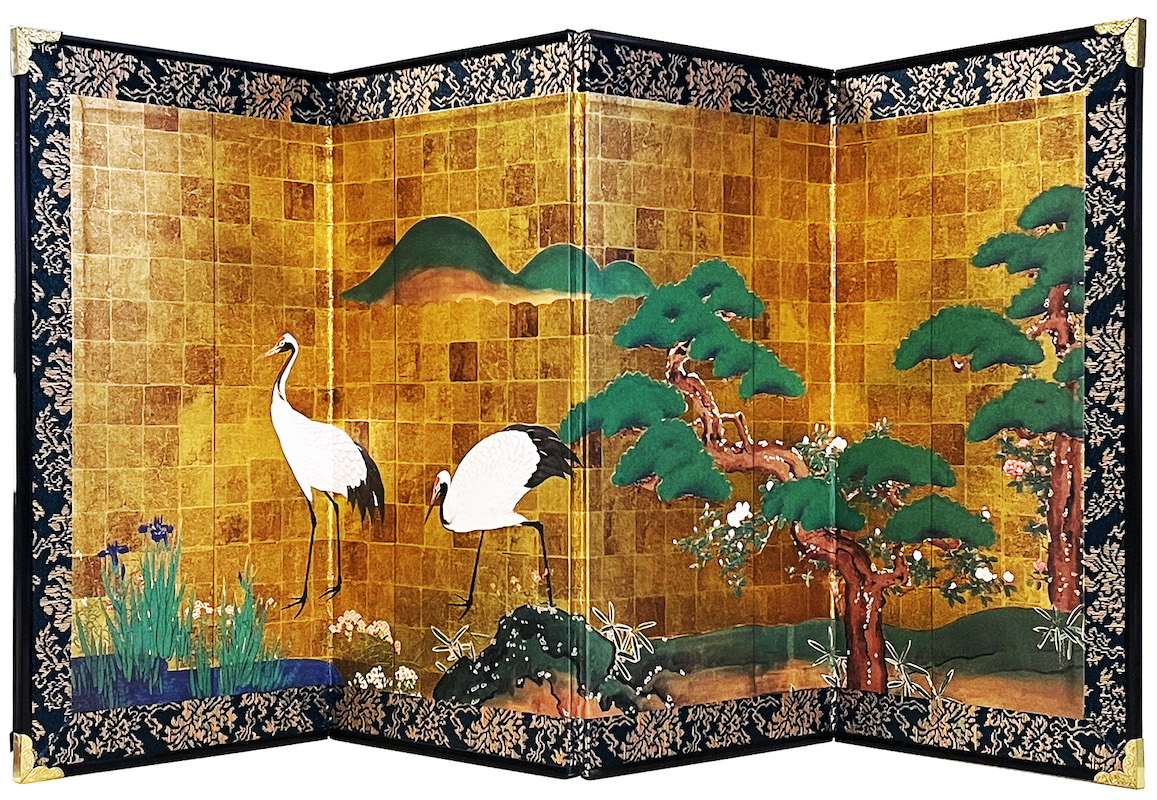 ミニ屏風 松鶴図 – 京ものエキスポ