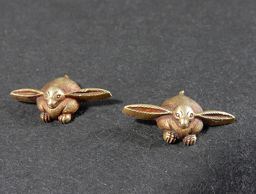 刀装具 目貫 一対 兎 | 【骨董品買取】日本全国対応・老舗骨董店の古