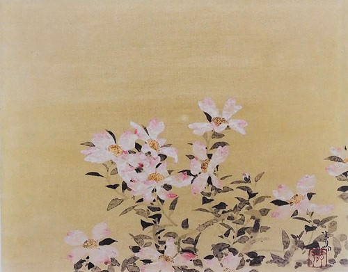 この作品は前田青邨の花鳥画で売却済みです。当店では販売価格をお客様
