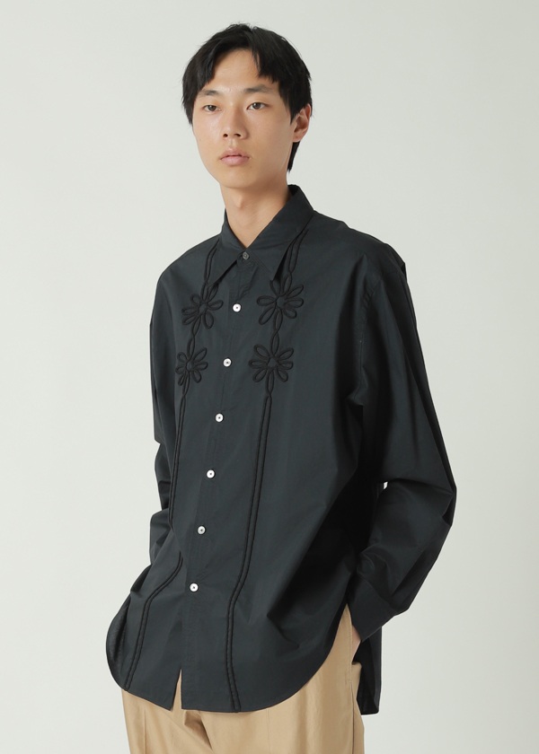ZUCCa / CORD EMBROIDERY SHIRT / ブラウス(M black(26)): ZUCCa| A