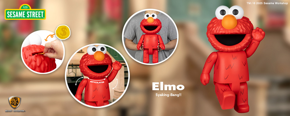 ピギーバンク・フィギュア】『セサミストリート』エルモ | 株式会社