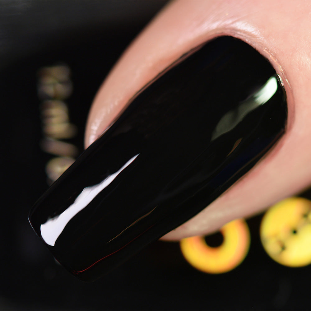 Holo Taco | One-Coat Black | Nail Polish | Black | Creme