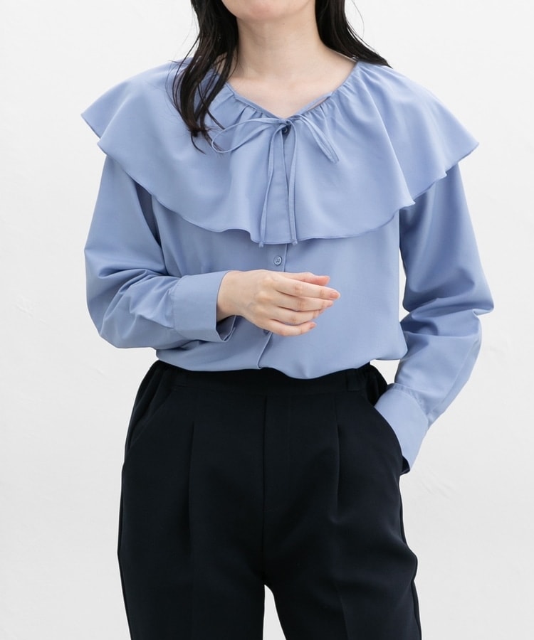 フリルカラーブラウス: トップス｜ハニーズ公式通販