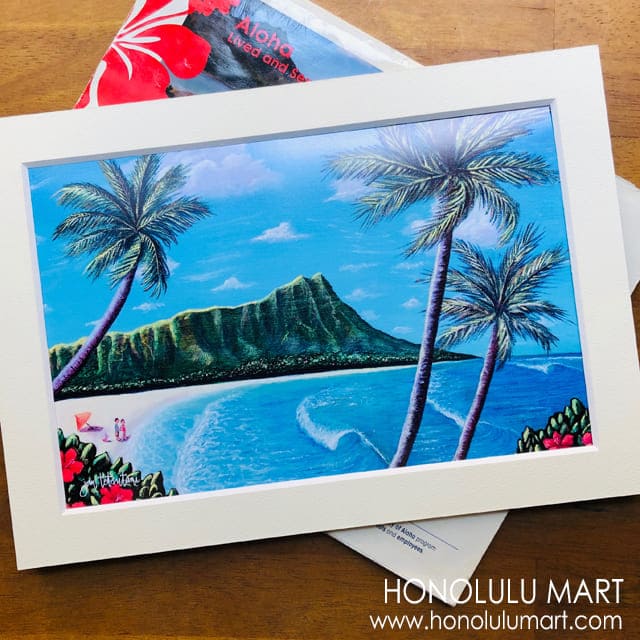 ダイヤモンドヘッドの絵 | ハワイアン雑貨通販ホノルルマート