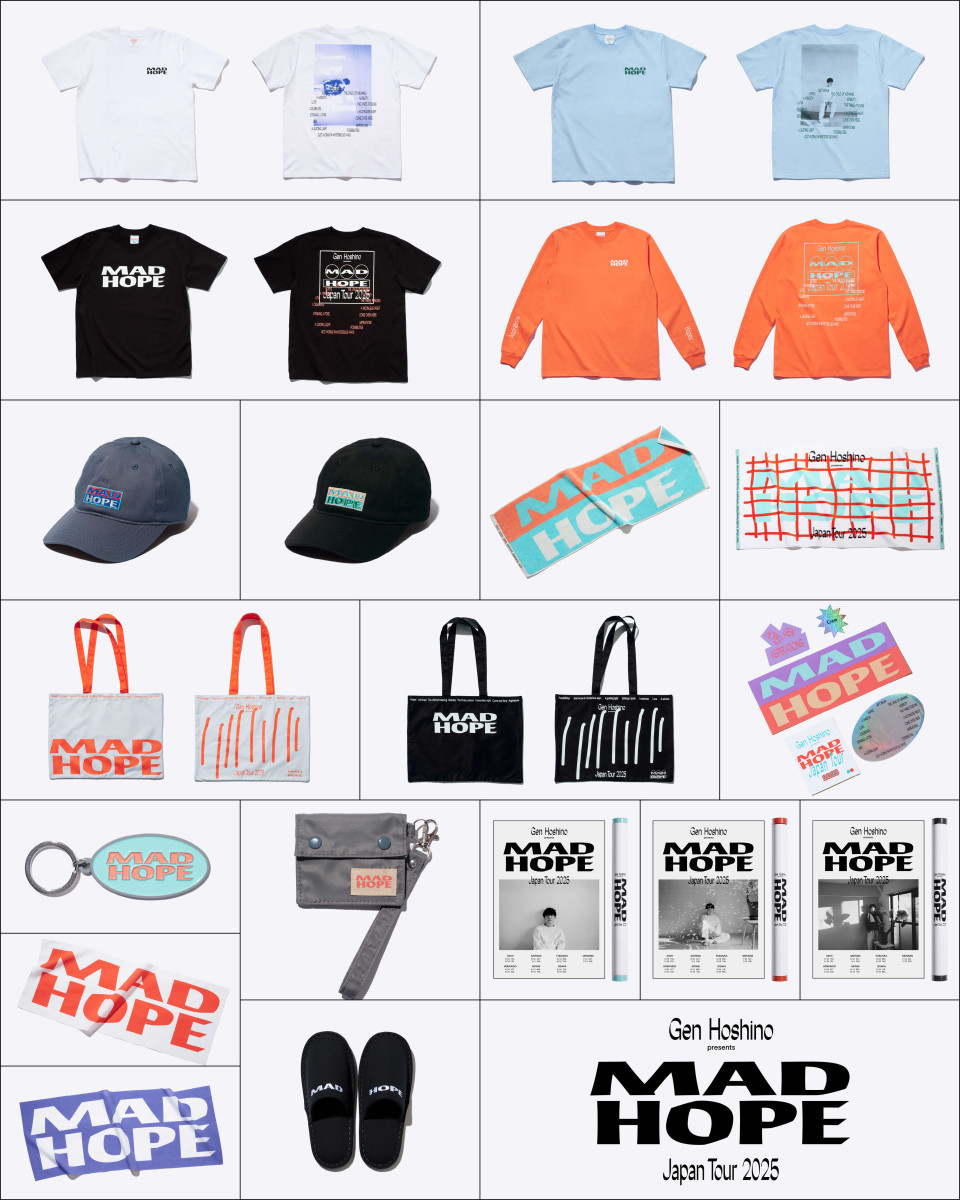 Gen Hoshino presents MAD HOPE」公式ツアーグッズ ラインナップを公開