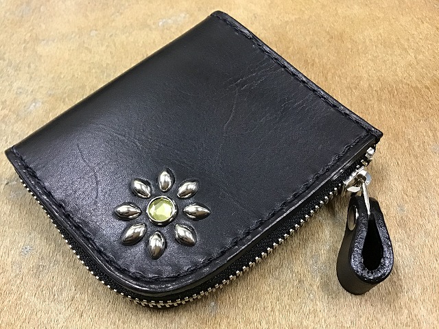 革工房ホークフェザーズ / L字ファスナーミニウォレット1S/フラワー