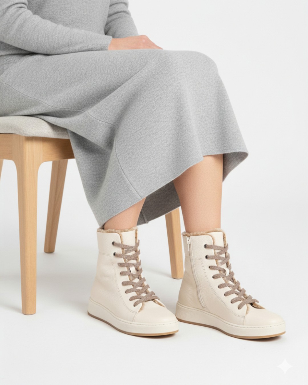 76775】異素材コンビハイカットスニーカー｜HAYASHIGO ONLINE SHOP