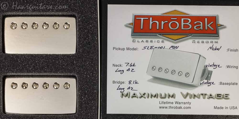 ThroBak, HB, SLE101, set, nickel aged - Haar Guitars and Parts