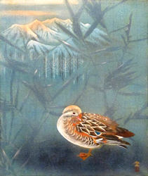 日本画 小谷津雅美 - 骨董品 買取り八光堂