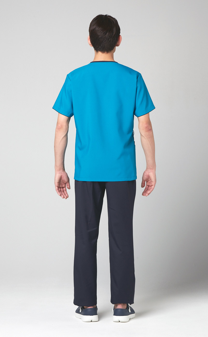 FOLK/フォーク-7025SC-17】メンズジップスクラブ(ダークネイビー