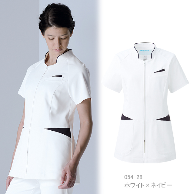 054 カゼン ナースウェア ジャケット 女性用 ラグラン袖で動きやすい