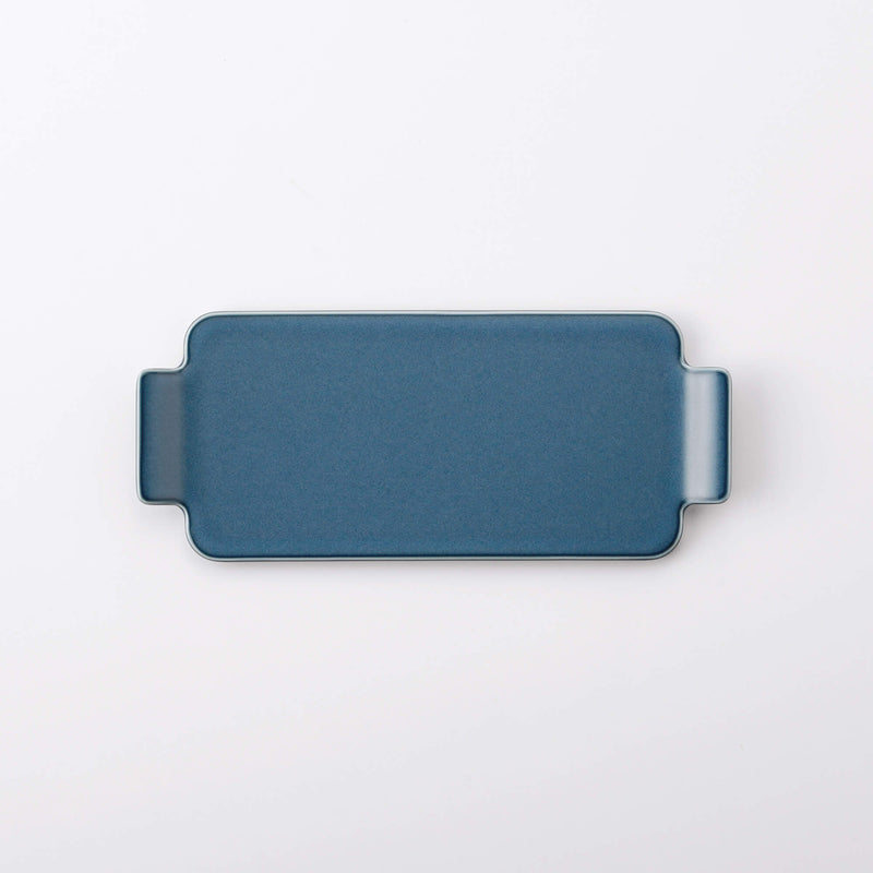 AMUSE サービングトレイ(S) オールドブルーマット | 白山陶器直営