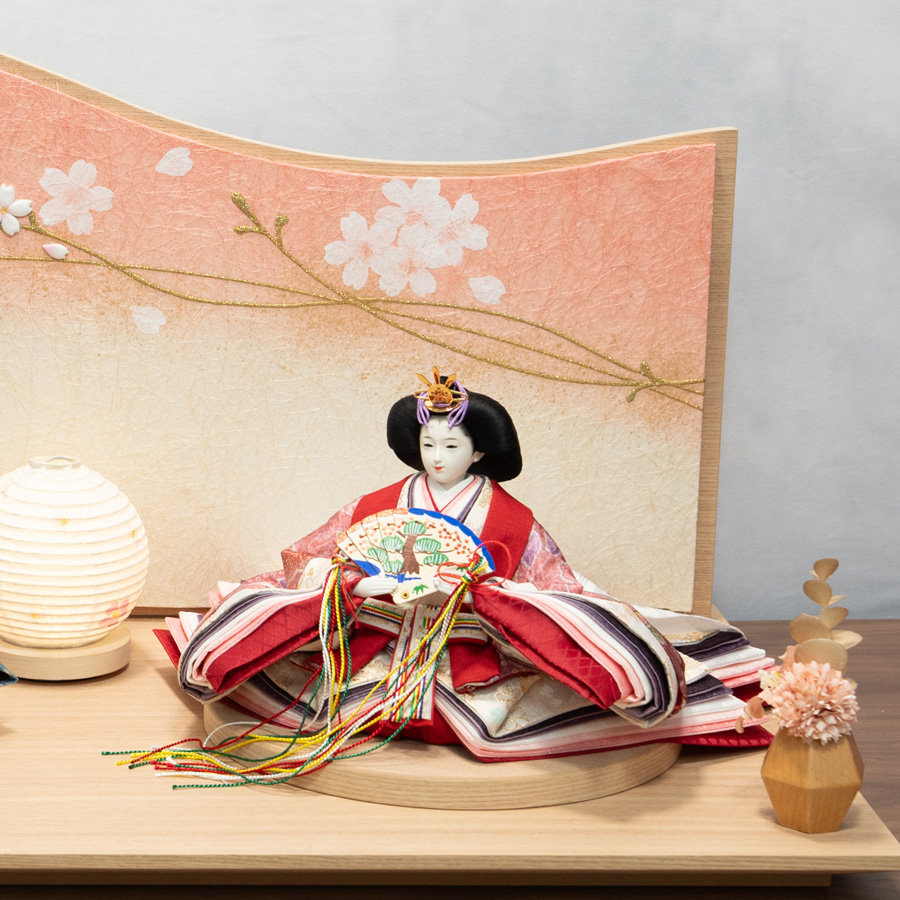 限定70cm和紙屏風セット 寛斎辻ヶ花衣装三五親王飾り | 人形専門店
