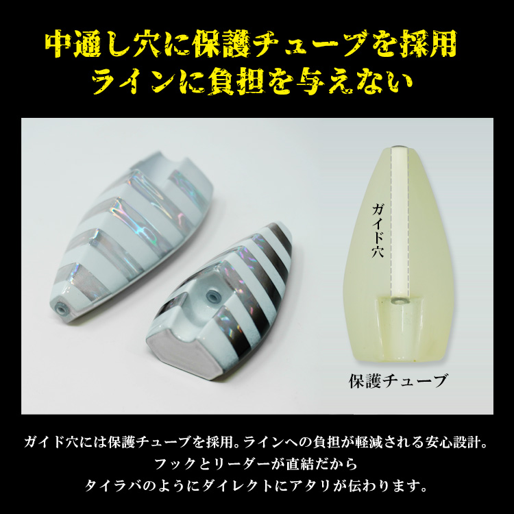 BAKSTORM ボトムロケット タイプA 中通しテンヤ兼三角タイラバ単品 300g
