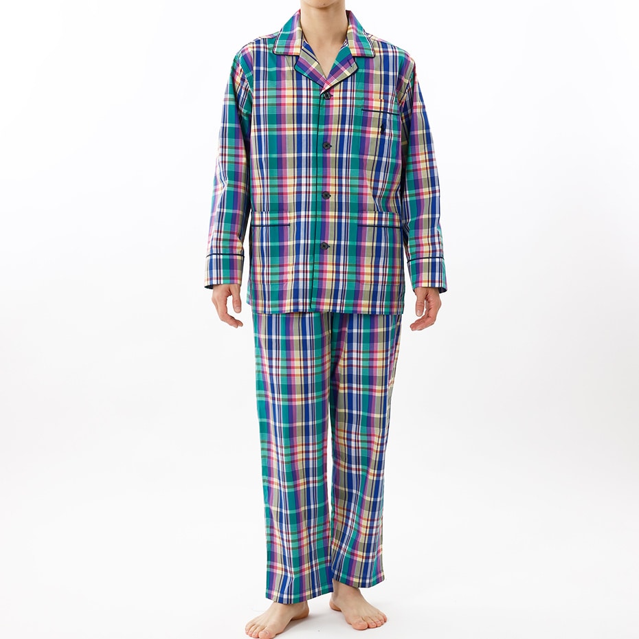 パジャマ モーガンチェック ネイビー | ポロ ラルフ ローレン メンズ