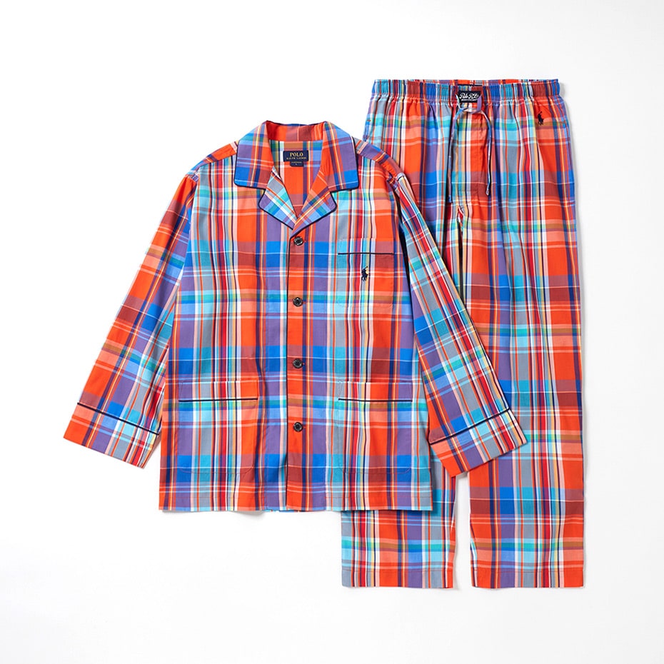 パジャマ ブライトンチェック オレンジ | ポロ ラルフ ローレン メンズ