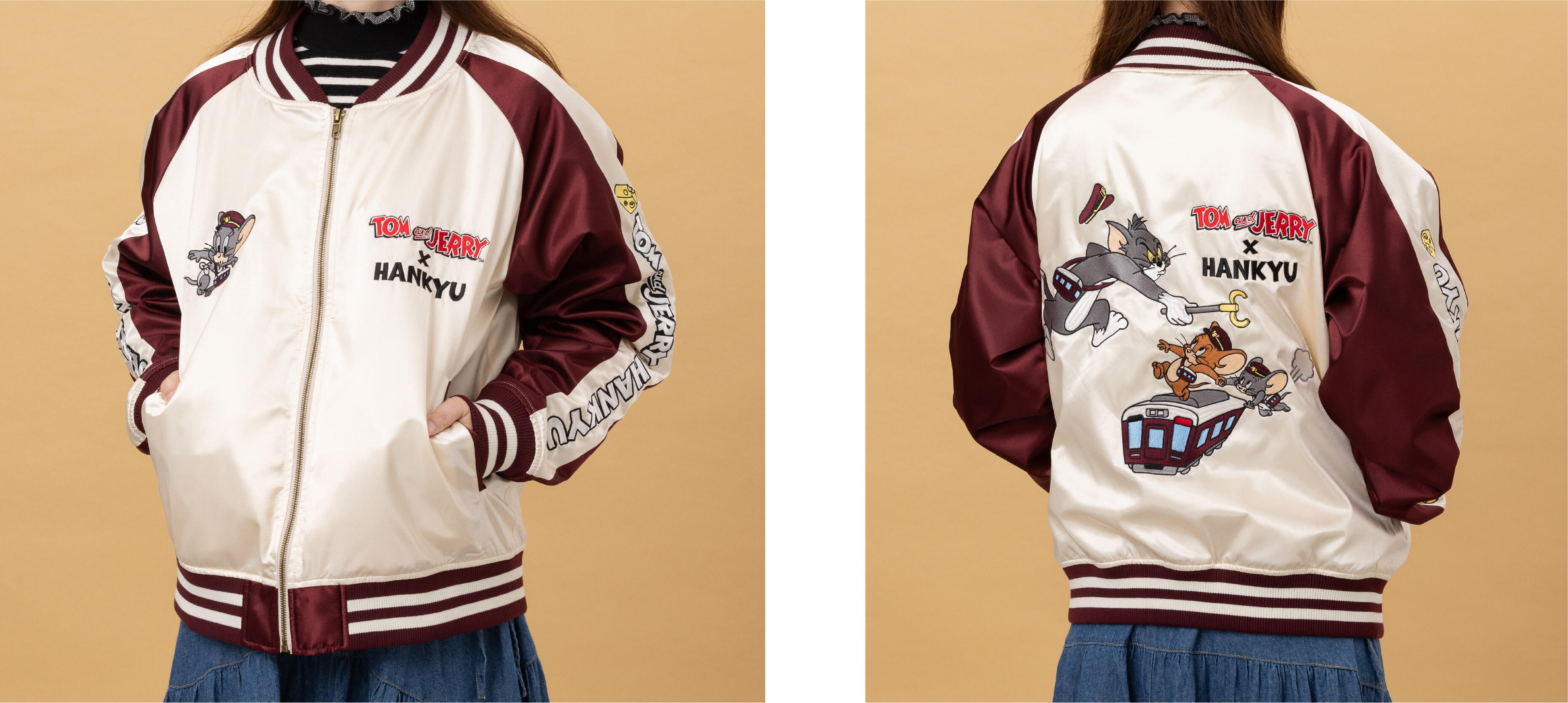 2/19(水)～ 「トムとジェリー×阪急電車」添乗ぬいぐるみ・スカジャン