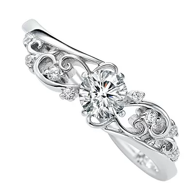 婚約指輪(エンゲージリング)] ≪銀座ダイヤモンドシライシ≫ （Smiling