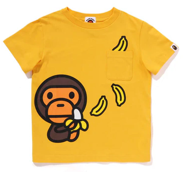 A BATHING APE BAPE KIDS BABY MILO BANANA POCKET TEE – happyjagabee