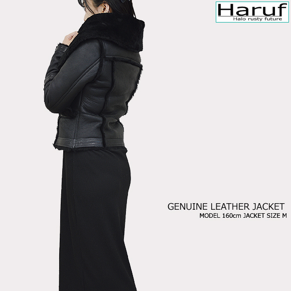 ムートンジャケット レザージャケット 革ジャン ライダースジャケット