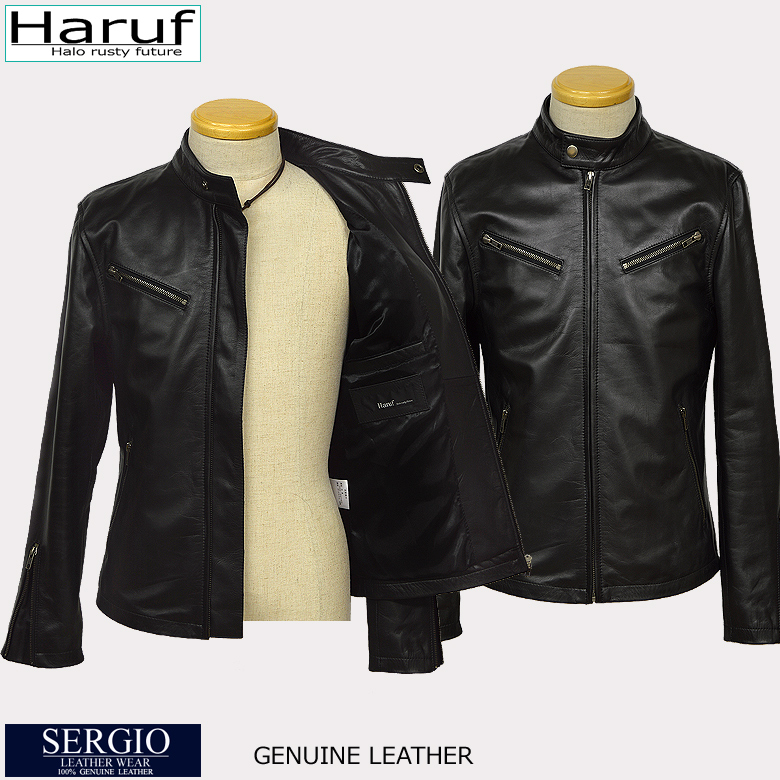 本革 ライダースジャケット シングル レザージャケット 革ジャン