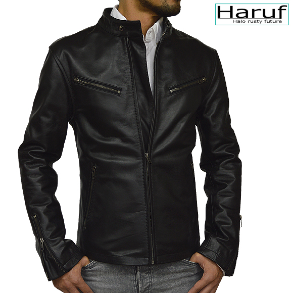 本革 ライダースジャケット シングル レザージャケット 革ジャン