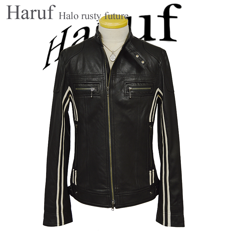 革ジャン レザージャケット ライダースジャケット メンズ 本革 白