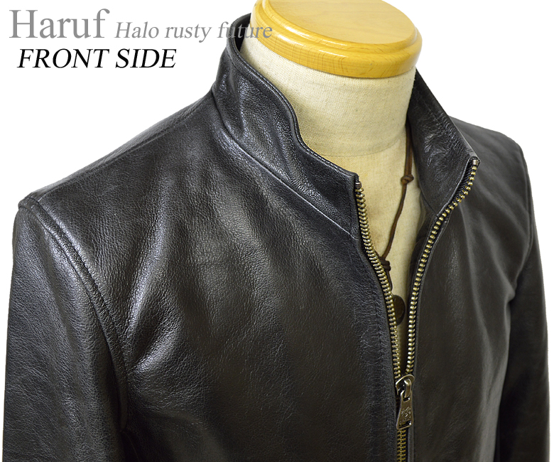 Haruf ビンテージ バッファローレザー ライダースジャケット メンズ