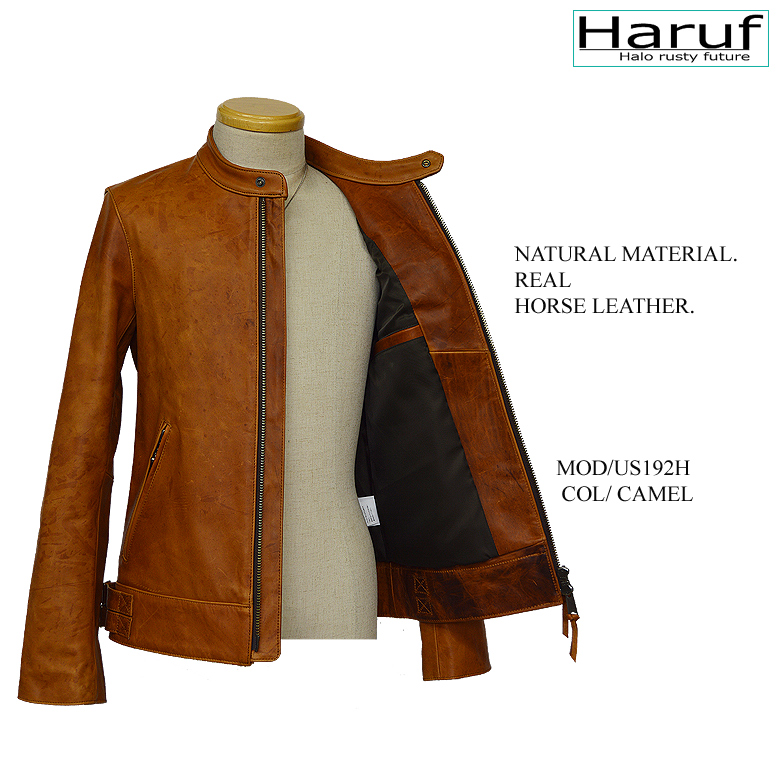 本革 ホースハイド レザージャケット シングルライダース メンズ UK3HCAM