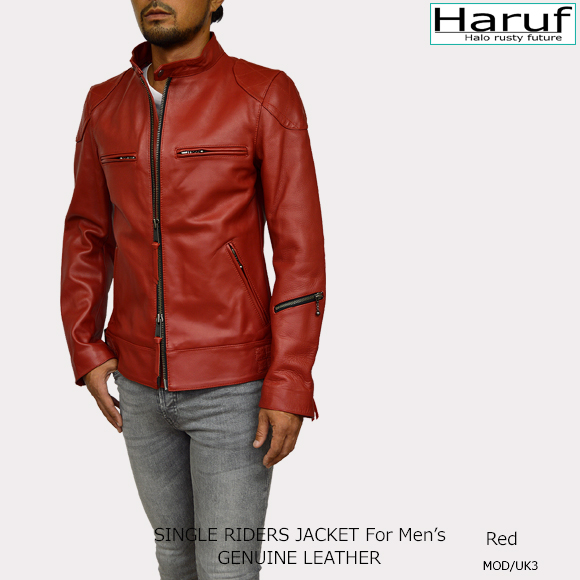 シングル ライダース 本革 ライダースジャケット メンズ レザー