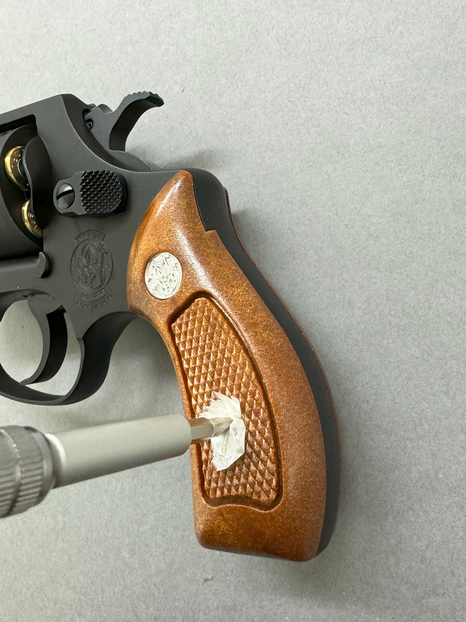 タナカ M36 発火式モデルガンのグリップ交換 3種