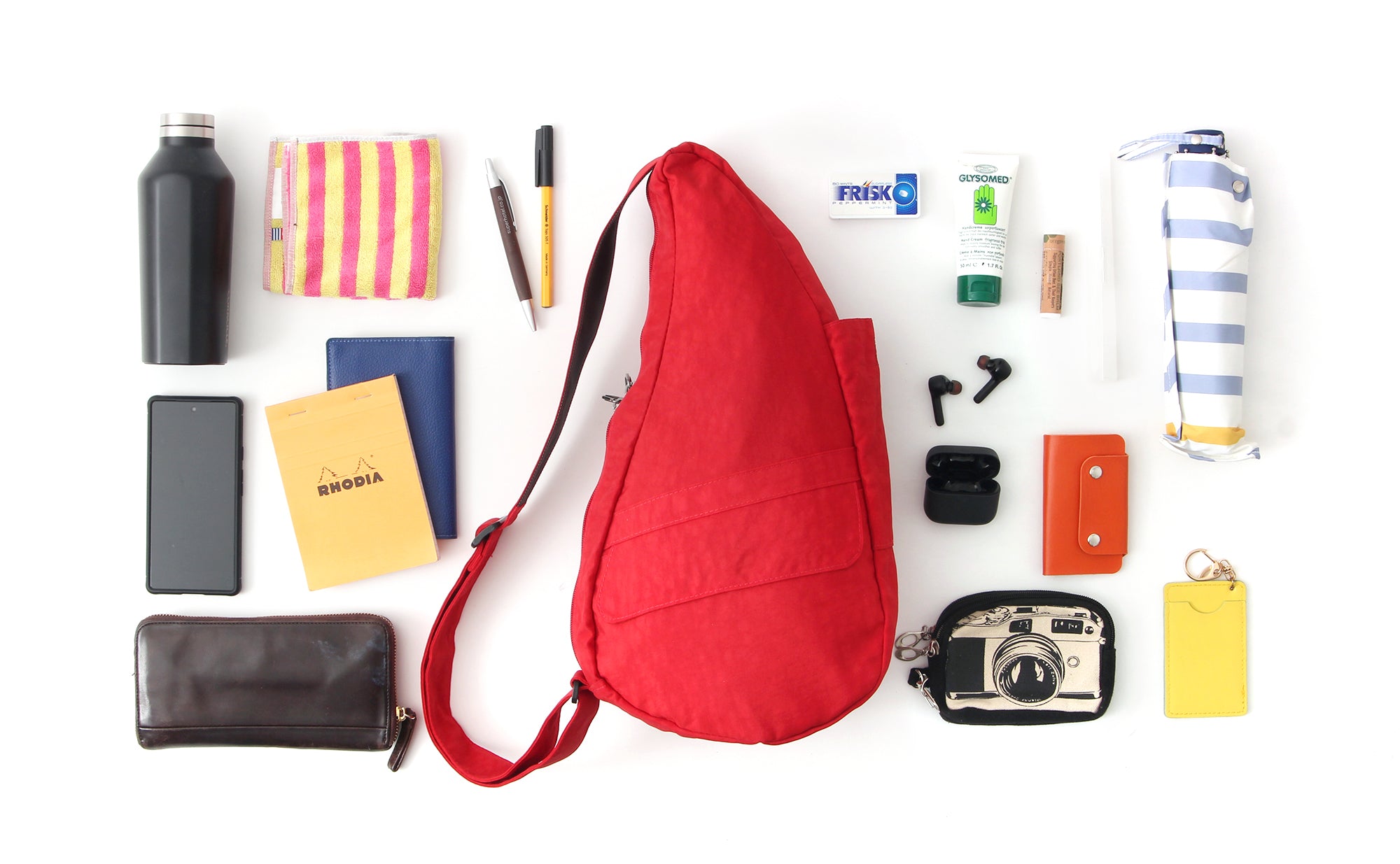 ヘルシーバックバッグ テクスチャードナイロン Sサイズ リモンチェロ