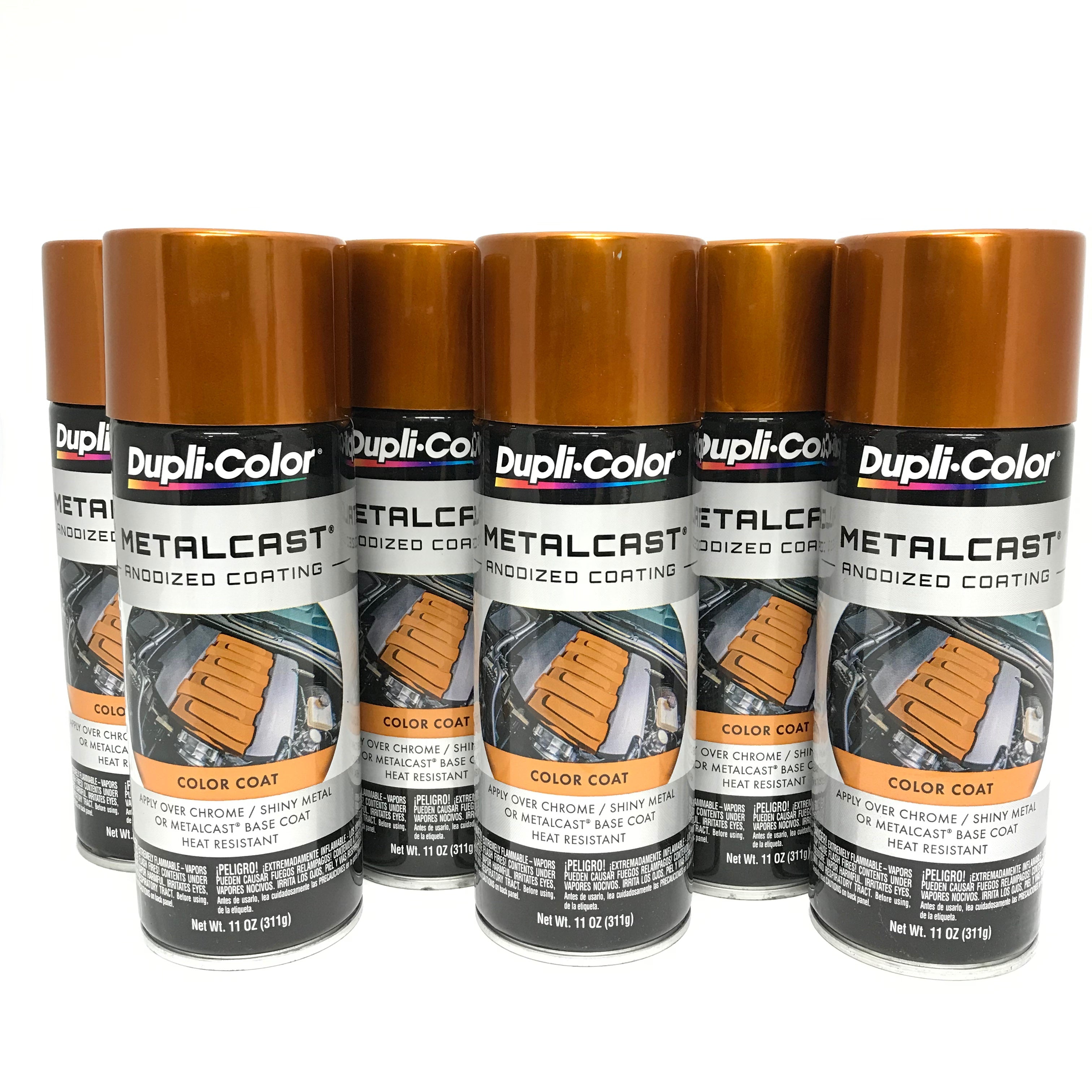 Duplicolor MC205 - 6 Pack Metalcast Orange Copper Anodized