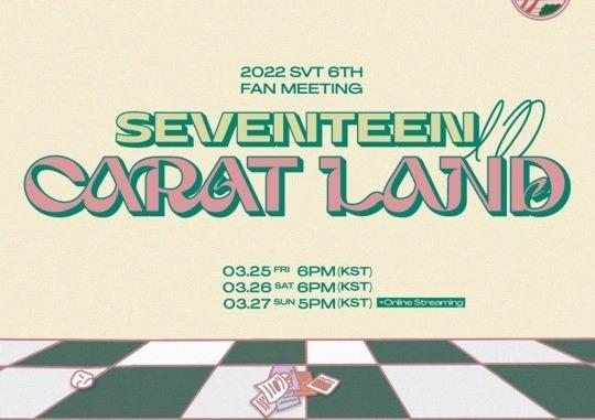 SEVENTEEN Unveils Details For “SEVENTEEN in CARAT LAND” Fan Meeting