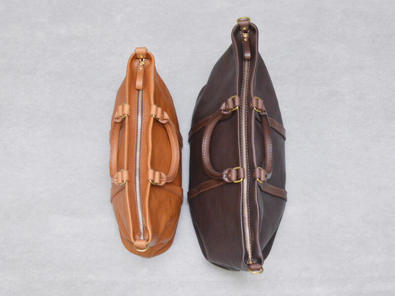 ビジネスバッグとしても使えるファスナー式の2wayトートバッグ / 革鞄