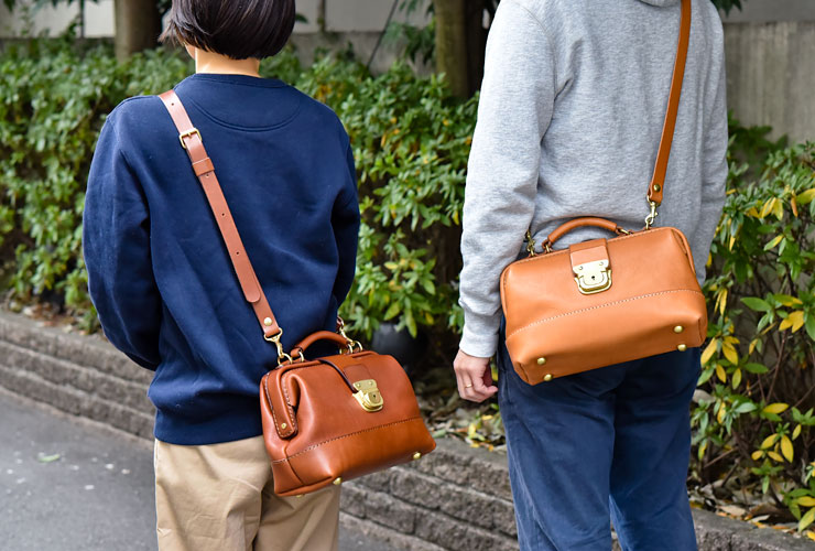 人気のがま口タイプの2way口枠ミニショルダー / 革鞄のHERZ(ヘルツ