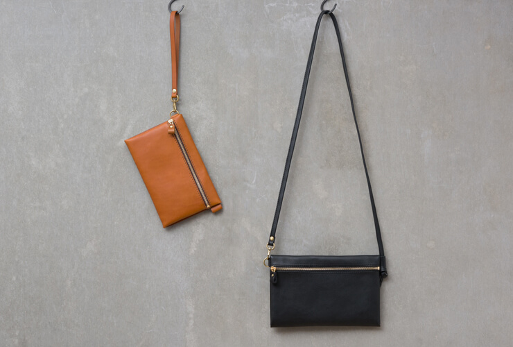 2wayで使えるフラットなショルダーバッグ / 革鞄のHERZ(ヘルツ)公式通販