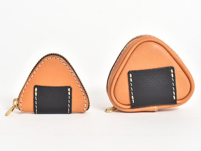 おにぎりの形をした使いやすくて可愛いポーチ / 革鞄のHERZ(ヘルツ