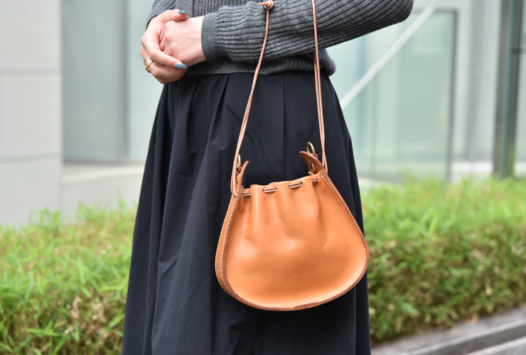 浴衣にもおすすめの巾着バッグ / 革鞄のHERZ(ヘルツ)公式通販